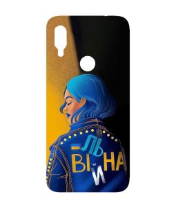 Матовий чохол з рожевими боками на Xiaomi Redmi Note 7/7 Pro :: Вільна /принт 252/