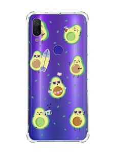 Чохол з потовщеними кутами на Xiaomi Redmi Note 7/7 Pro :: Авокадо на відпочинку /принт 302/