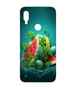 Матовий чохол з рожевими боками на Xiaomi Redmi Note 7/7 Pro :: Кавунова фантазія /принт 337/