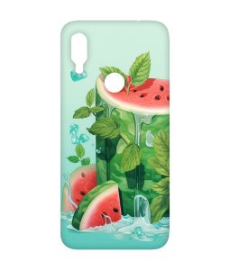 Матовий чохол з рожевими боками на Xiaomi Redmi Note 7/7 Pro :: Кавуновий айсберг /принт 339/