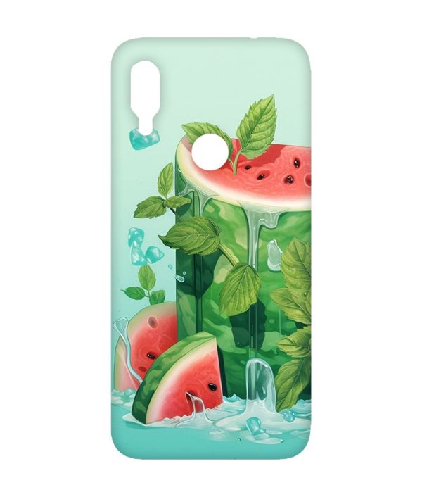 Матовий чохол з рожевими боками на Xiaomi Redmi Note 7/7 Pro :: Кавуновий айсберг /принт 339/