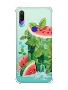 Чохол з потовщеними кутами на Xiaomi Redmi Note 7/7 Pro :: Кавуновий айсберг /принт 339/