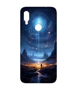 Чохол з рожевими боками на Xiaomi Redmi Note 7/7 Pro :: Космос /принт 244/