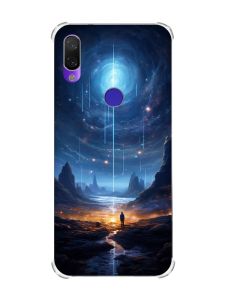 Чохол з потовщеними кутами на Xiaomi Redmi Note 7/7 Pro :: Космос /принт 244/