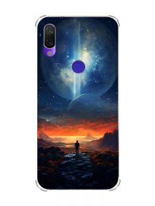 Чохол з потовщеними кутами на Xiaomi Redmi Note 7/7 Pro :: Космос /принт 247/