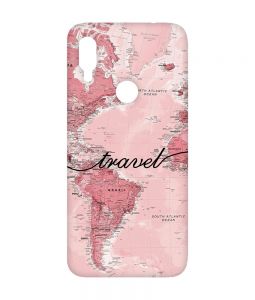 Чохол з рожевими боками на Xiaomi Redmi Note 7/7 Pro :: Карта /принт 319/