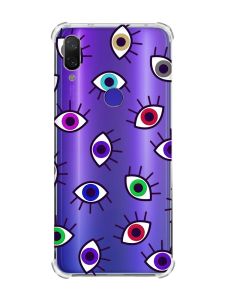 Чохол з потовщеними кутами на Xiaomi Redmi Note 7/7 Pro :: Різнокольорові очі /принт 336/