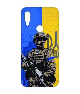 Матовий чохол з рожевими боками на Xiaomi Redmi Note 7/7 Pro :: Солдат /принт 350/