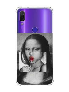 Чохол з потовщеними кутами на Xiaomi Redmi Note 7/7 Pro :: Сучасна Мона Ліза /принт 351/