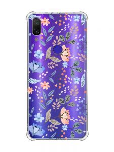 Чохол з потовщеними кутами на Xiaomi Redmi Note 7/7 Pro :: Квітковий фон /принт 371/