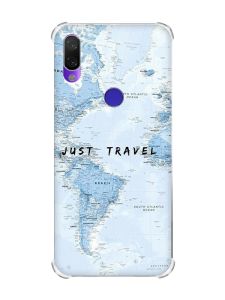 Чохол з потовщеними кутами на Xiaomi Redmi Note 7/7 Pro :: Подорожі. Карта /принт 323/