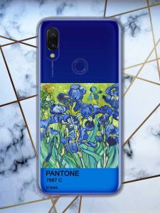 Прозорий чохол на Xiaomi Redmi 7 :: Іриси /принт 75/