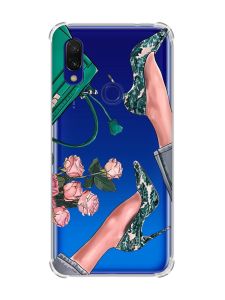 Чохол з потовщеними кутами на Xiaomi Redmi 7 :: Туфельки і квіти /принт 225/