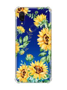 Чохол з потовщеними кутами на Xiaomi Redmi 7 :: Соняхи /принт 288/