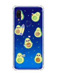 Чохол з потовщеними кутами на Xiaomi Redmi 7 :: Авокадо на відпочинку /принт 302/