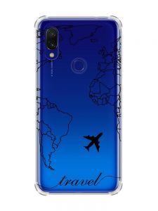 Чохол з потовщеними кутами на Xiaomi Redmi 7 :: Карта. Контур /принт 330/