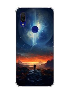 Чохол з потовщеними кутами на Xiaomi Redmi 7 :: Космос /принт 247/