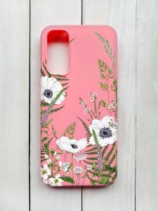 Матовий чохол на Samsung Galaxy A14 5G Рожевий :: Квіти польові (принт 363)