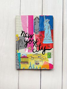 Шкіряна обкладинка на паспорт книжку :: Бежева (принт 315)