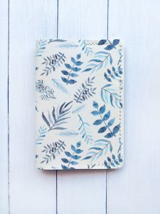 Шкіряна обкладинка на паспорт книжку :: Біла (принт 276)