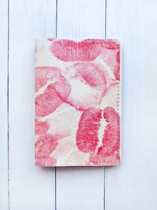 Шкіряна обкладинка на паспорт книжку :: Біла (принт 93)