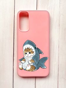 Матовий чохол на Samsung A34 5G Рожевий :: Кошеня (принт 120)