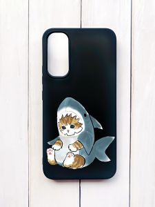 Матовий чохол на Samsung A34 5G Чорний :: Кошеня (принт 120)