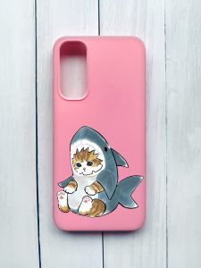 Матовий чохол на Samsung Galaxy A05s (A057) Рожевий :: Кошеня (принт 120)