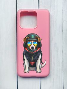 Матовий чохол на Xiaomi Redmi 12C Рожевий :: Пес Патрон (принт 4)