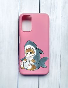 Матовий чохол на Xiaomi Redmi 9T Рожевий :: Кошеня (принт 120)