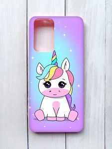 Матовий чохол на Xiaomi Redmi Note 10 Pro/10 Pro Max Рожевий :: Єдиноріг (принт 103)