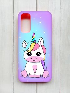 Матовий чохол на Samsung Galaxy A14 5G Рожевий :: Єдиноріг (принт 103)