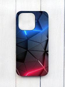 Матовий чохол на iPhone 15 Plus Чорний :: Рельєфний фон (принт 36)