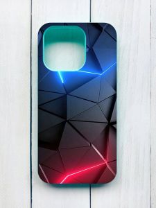 Матовий чохол на iPhone 15 Pro Бірюзовий :: Рельєфний фон (принт 36)