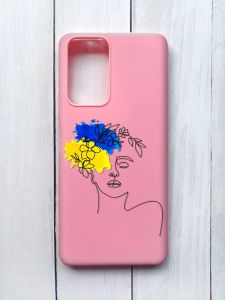 Матовий чохол на Xiaomi Redmi Note 10 Pro/10 Pro Max Рожевий :: Українка Арт (принт 3)