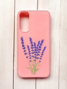 Матовий чохол на Samsung A34 5G Рожевий :: Лаванда (принт 28)