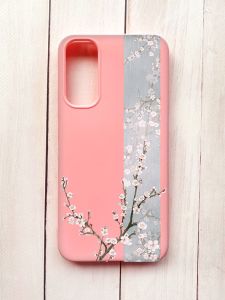 Матовий чохол на Samsung A34 5G Рожевий :: Квітуча сакура (принт 285)