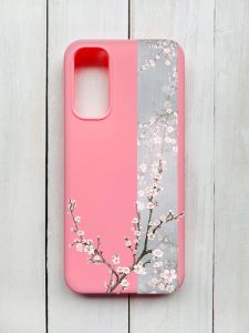 Матовий чохол на Samsung Galaxy A14 5G Рожевий :: Квітуча сакура (принт 285)
