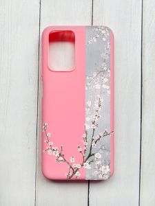 Матовий чохол на Xiaomi Redmi 10 Рожевий :: Квітуча сакура (принт 285)