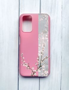 Матовий чохол на Xiaomi Redmi 9T Рожевий :: Квітуча сакура (принт 285)