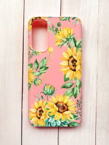 Матовий чохол на Samsung A34 5G Рожевий :: Соняхи (принт 288)