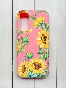 Матовий чохол на Samsung Galaxy A14 5G Рожевий :: Соняхи (принт 288)