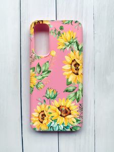 Матовий чохол на Samsung Galaxy A05s (A057) Рожевий :: Соняхи (принт 288)