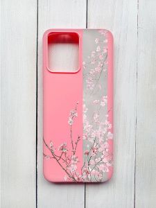 Матовий чохол на Xiaomi Redmi 12 Рожевий :: Сакура у цвіті (принт 286)