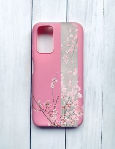 Матовий чохол на Xiaomi Redmi 9T Рожевий :: Сакура у цвіті (принт 286)