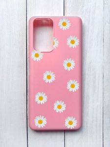 Матовий чохол на Xiaomi Redmi Note 10 Pro/10 Pro Max Рожевий :: Фон ромашки (принт 41)