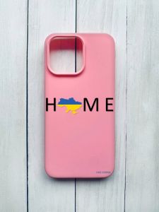 Матовий чохол на iPhone 15 Pro Max Рожевий :: Дім Україна (принт 72)