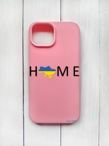 Матовий чохол на iPhone 15 Рожевий :: Дім Україна (принт 72)