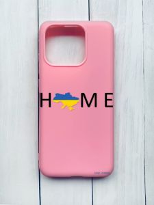 Матовий чохол на Xiaomi Redmi 12C Рожевий :: Дім Україна (принт 72)