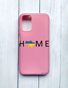 Матовий чохол на Xiaomi Redmi 9T Рожевий :: Дім Україна (принт 72)